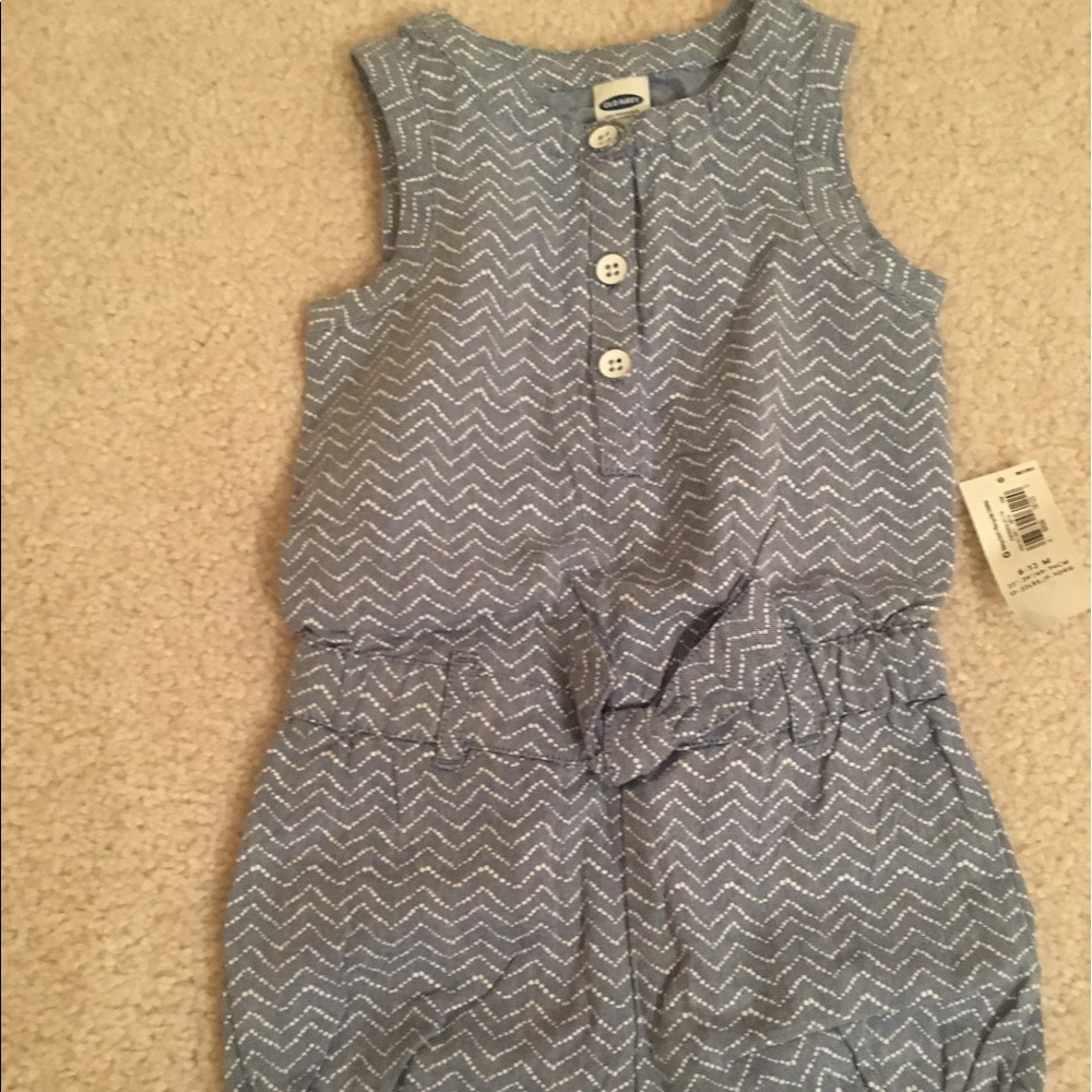 Baby Girl Denim Romper